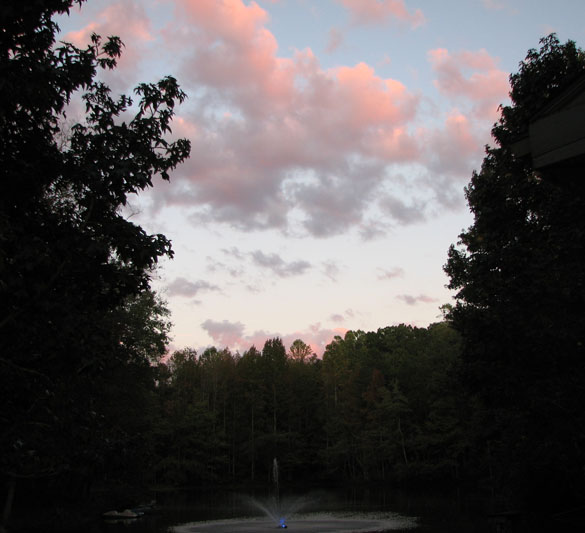 Fall sky - evening colors