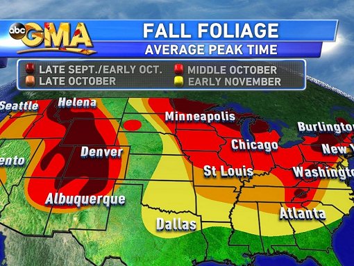 Fall 2014 leaf peeping map