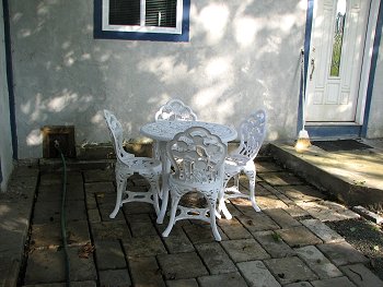 Mold pavers and Bistro set