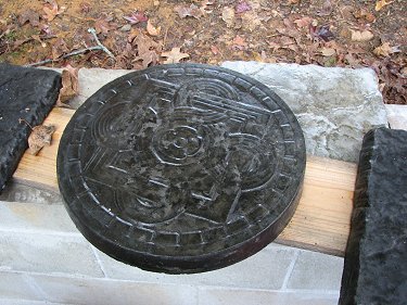 Black Celtic design paver stone