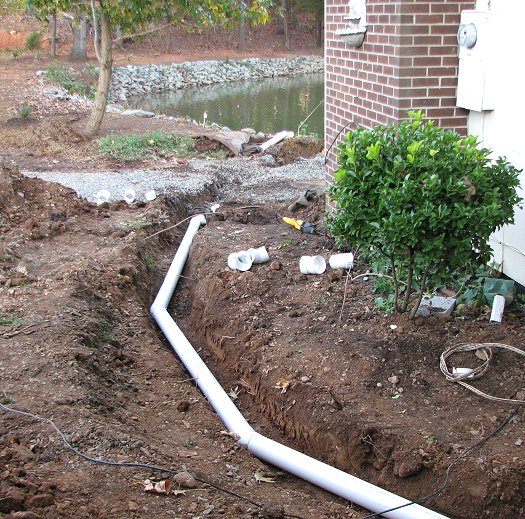 French drain to the lake