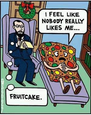 Fruitcake - the not always popular Christmas gift!
