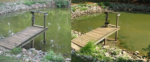 2011 versus 2012 lake levels - Rose Cottage, NC