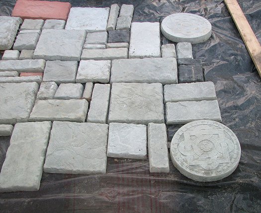 Paver stones images - before finish