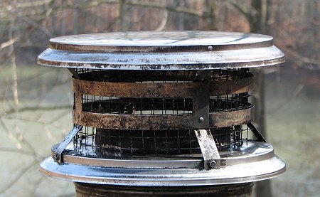 Cleaned wood stove cap